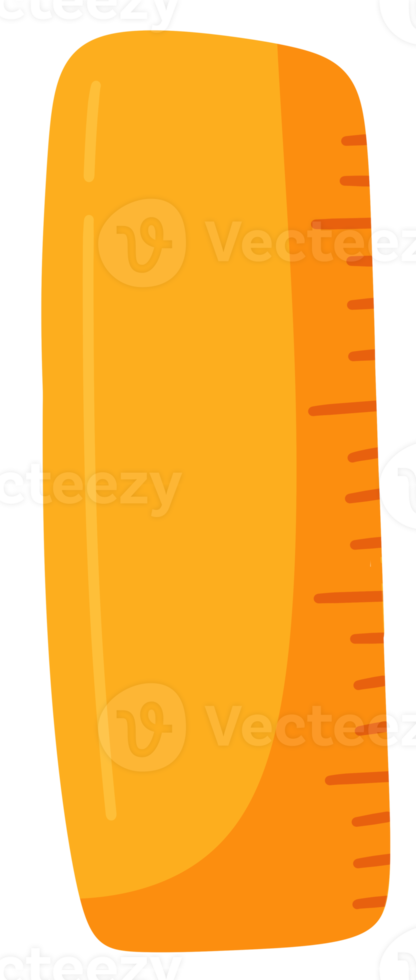 Ruler yellow cartoon flat icon png