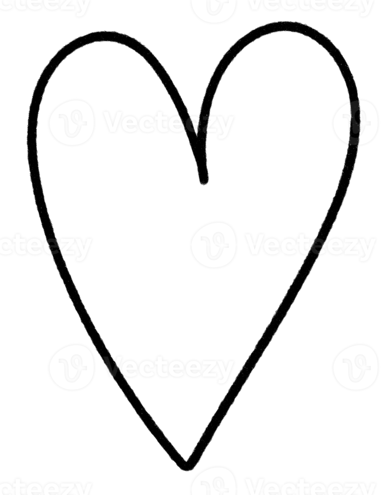 cuore scarabocchio linea arte. png