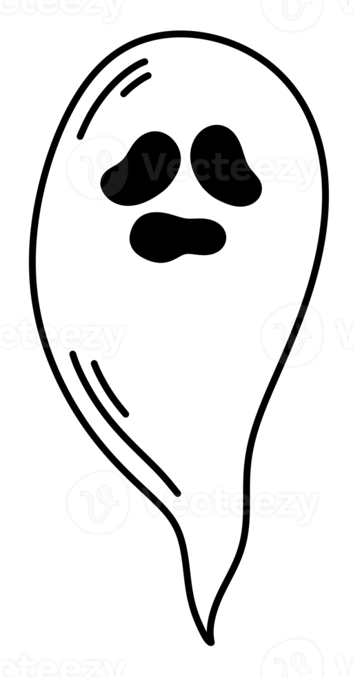 Halloween ghost icon cartoon. png
