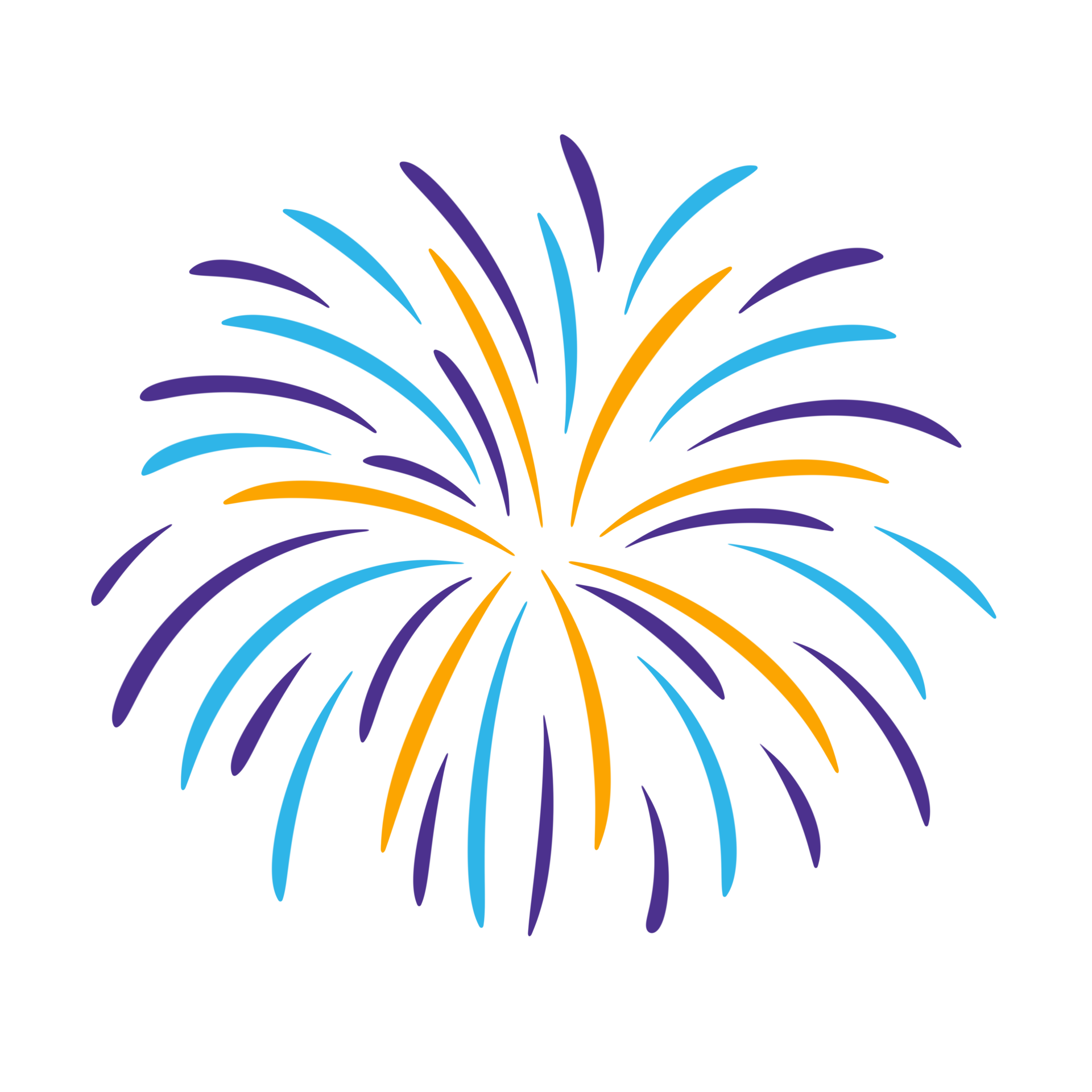 Colourful Fireworks Icon 18803788 Png