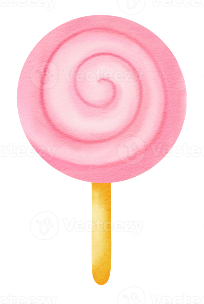 Lollipop Candy watercolor icon. png