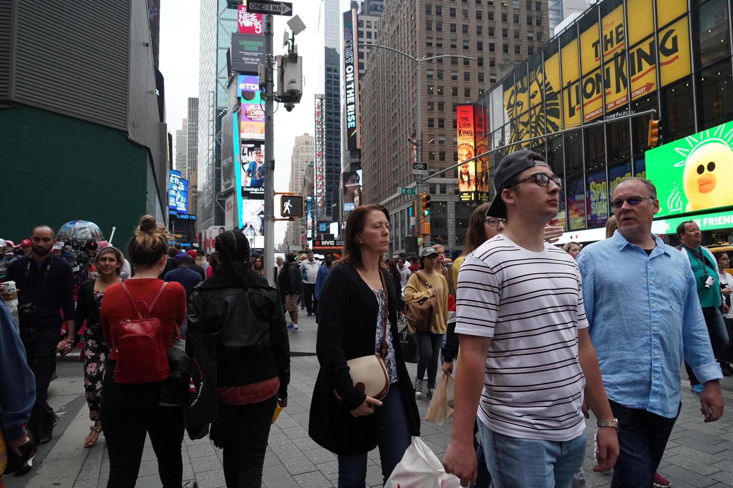 NEW YORK, USA - MAY 25 2018 - Times square full of people photo