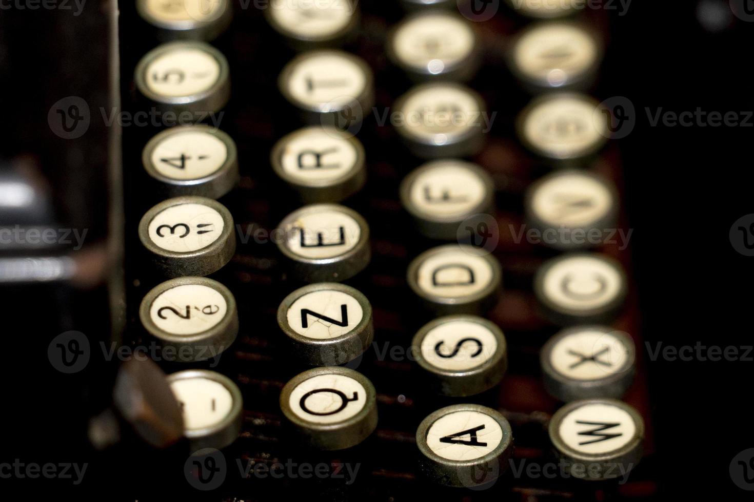 old typewriter rusted and dust covered photo