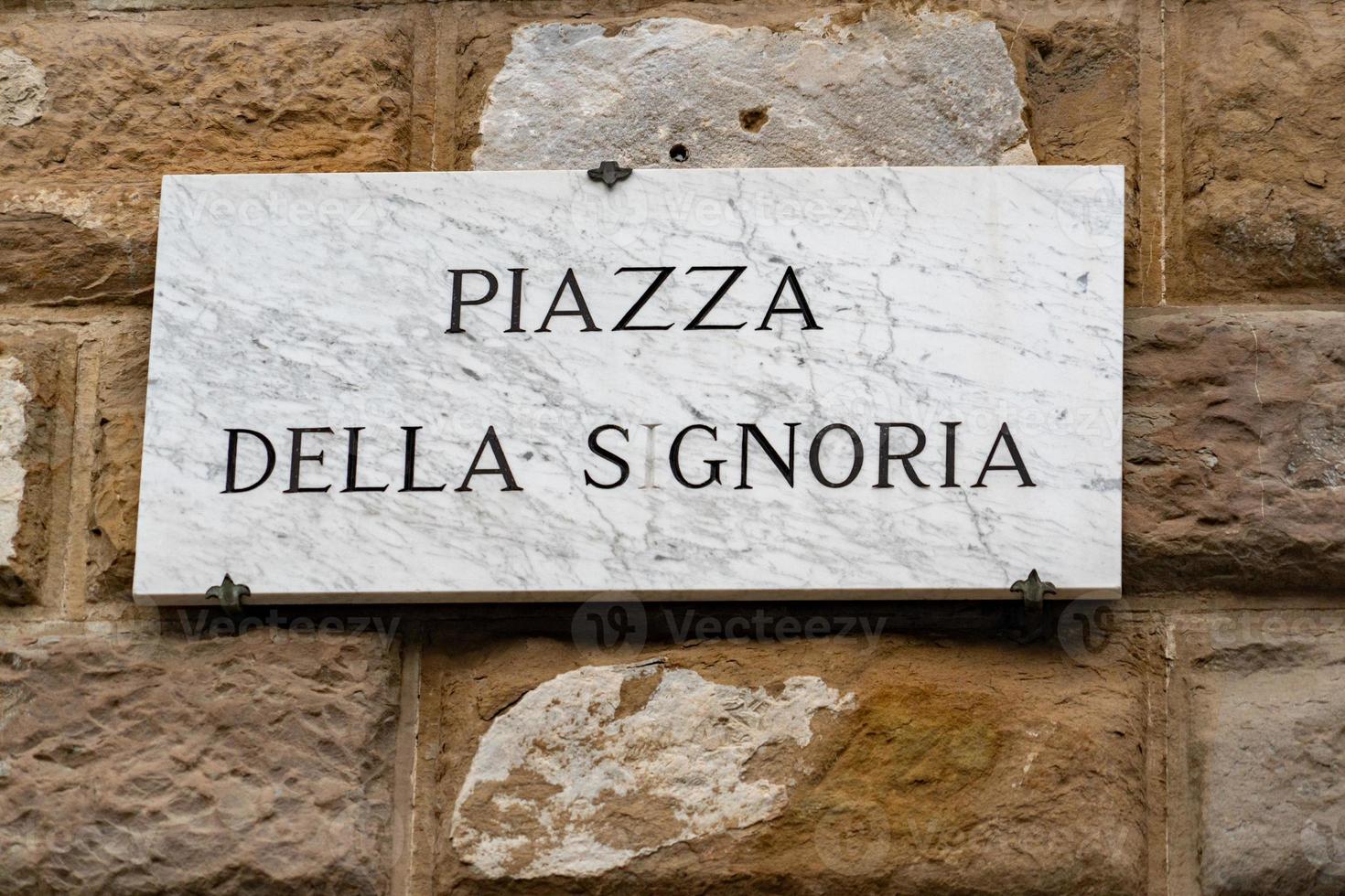 piazza della signoria sign photo