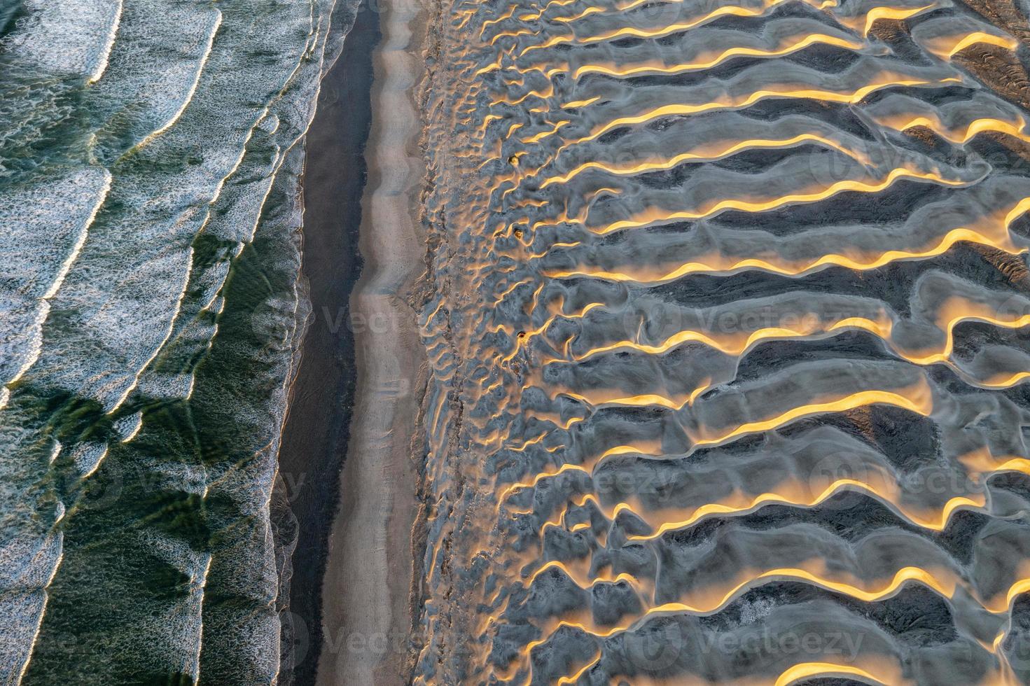 méxico baja california sur dunas de arena antena océano pacífico playa antena paisaje foto