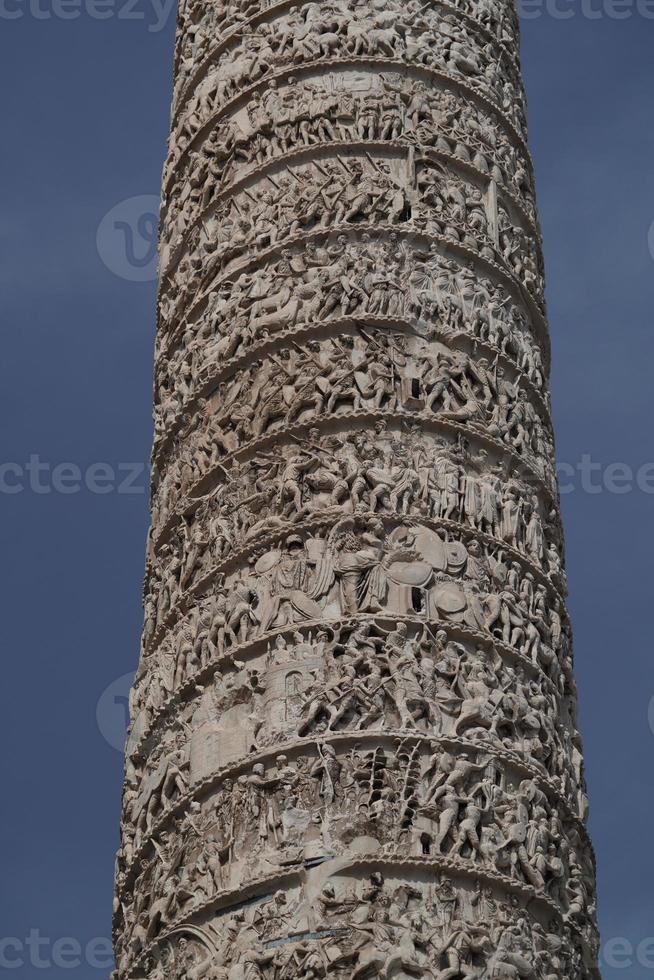 Marco Aurelio Column in Rome Piazza Colonna Place photo