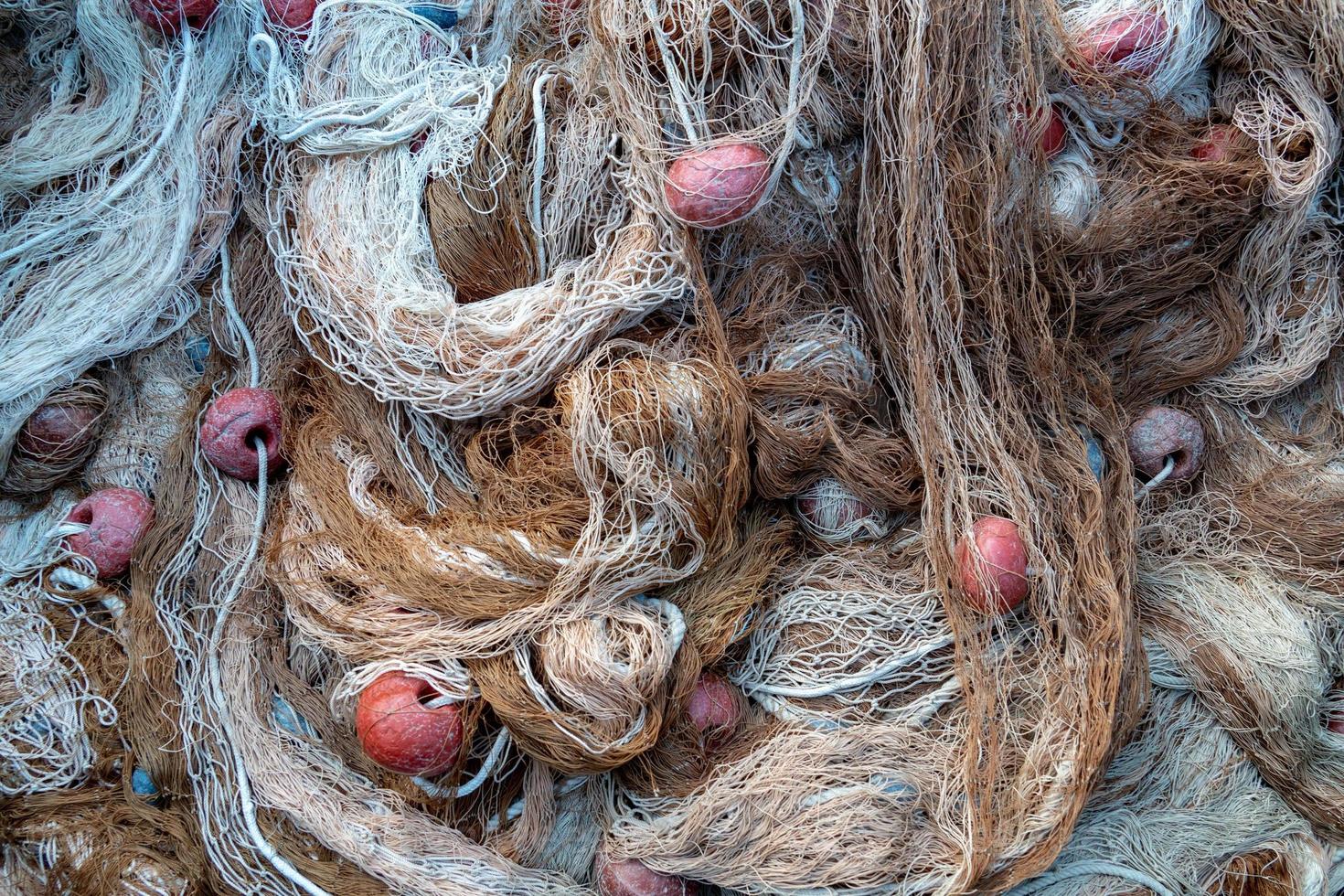 Fishing net close up detail photo