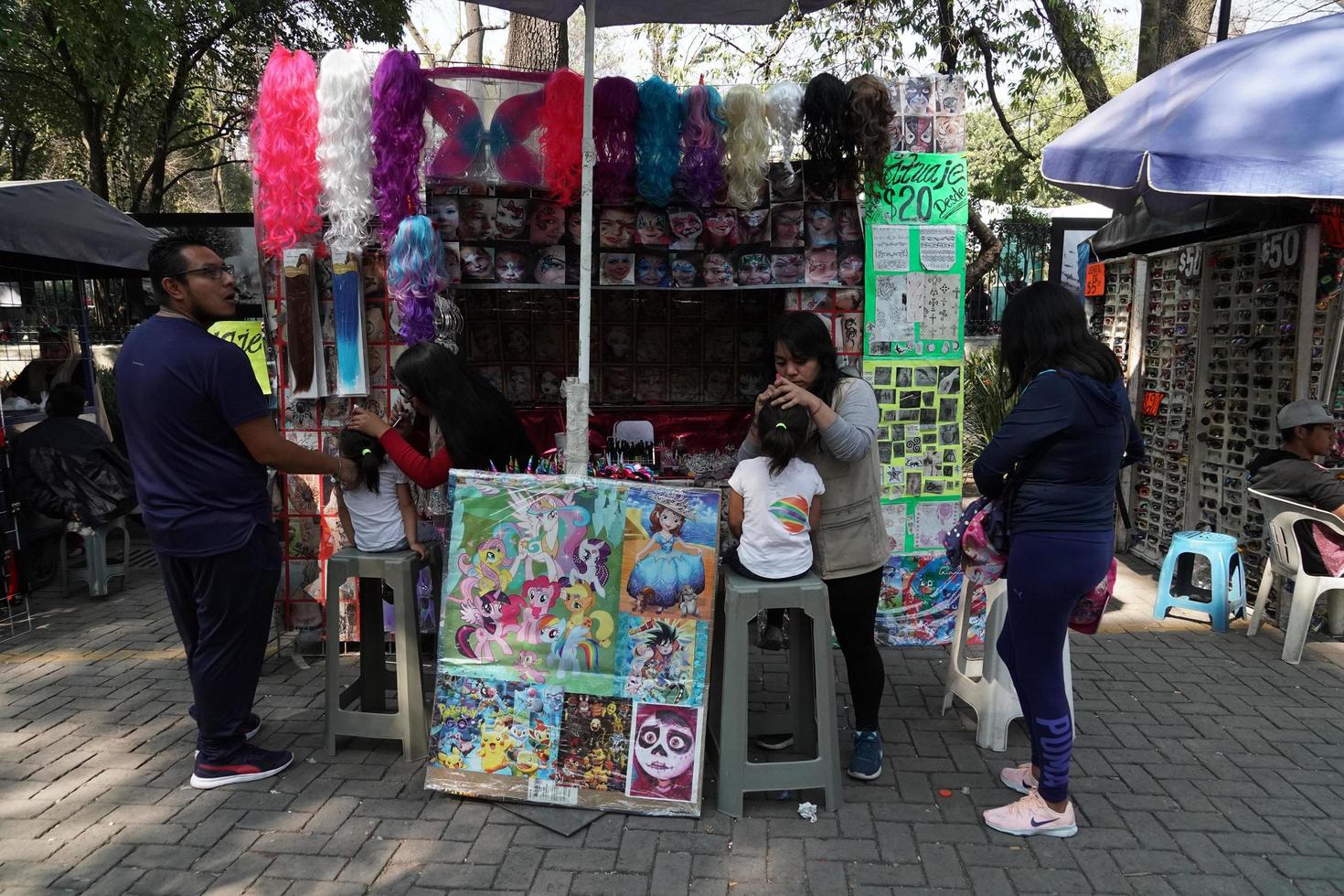 MEXICO CITY, FEBRUARY 3 2019 - Town park Chapultepec crowded of people on sunday photo