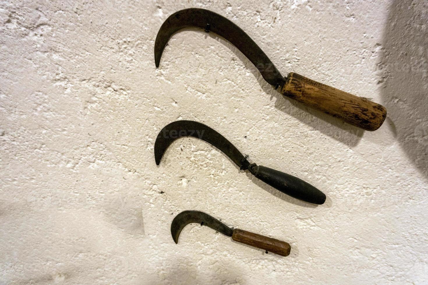 old sickle knife tool photo