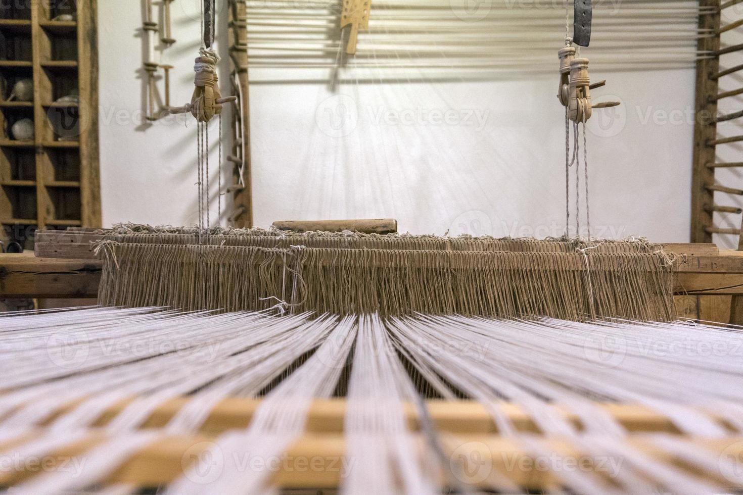 old loom antique weaving machine detail 18805241 Stock Photo at Vecteezy