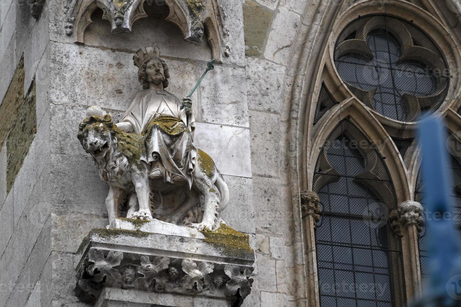 regensburg dome cathedral detail in germany unesco site photo