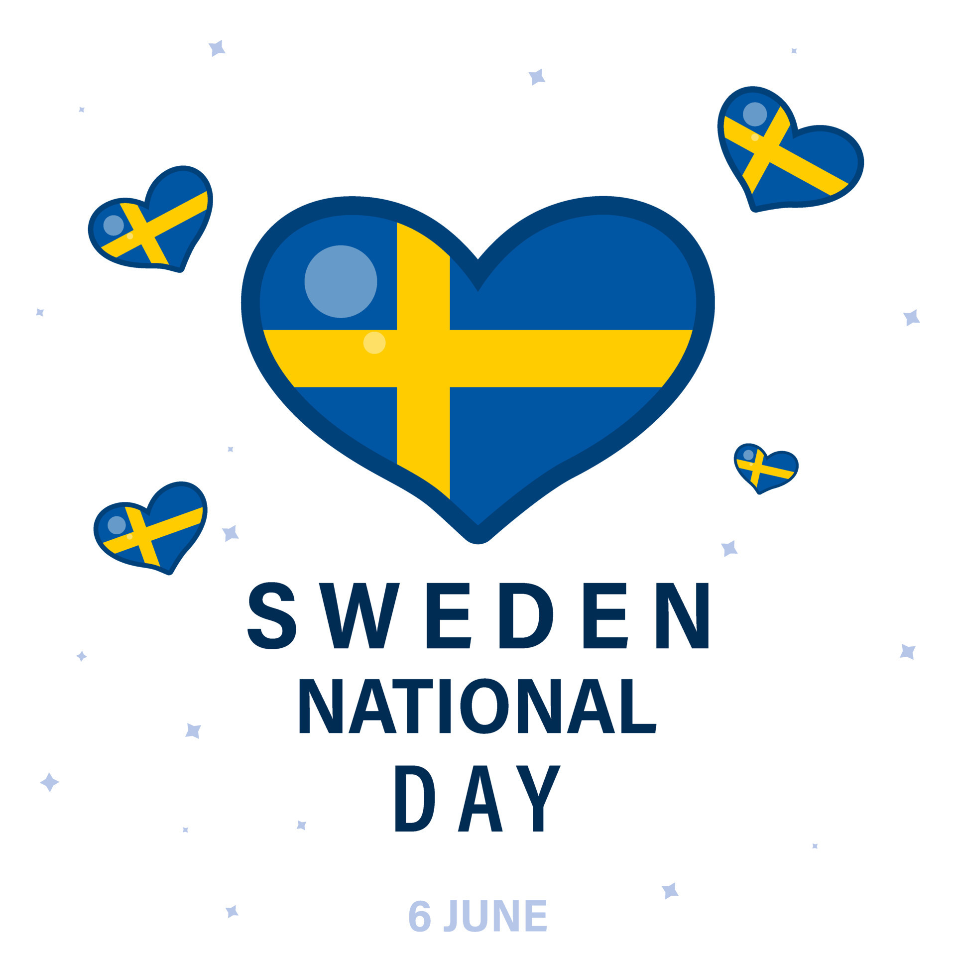 June 6 National Day Sweden Sweden Independence Day Card Banner june-6-national-day-sweden-sweden-independence-day-card-banner
