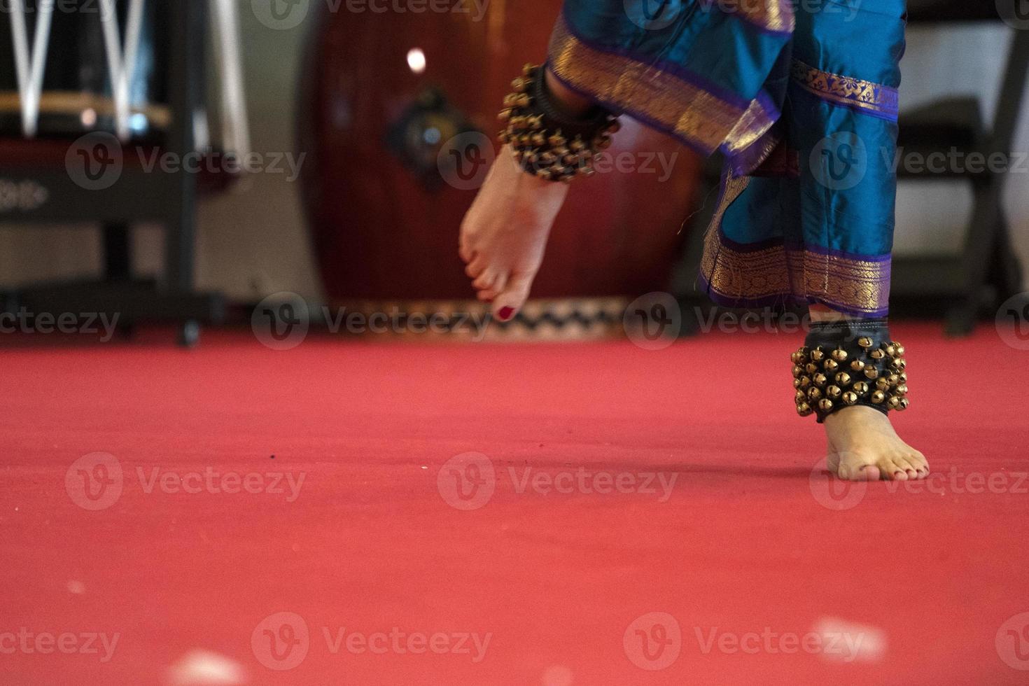 India traditional dance foot detail photo