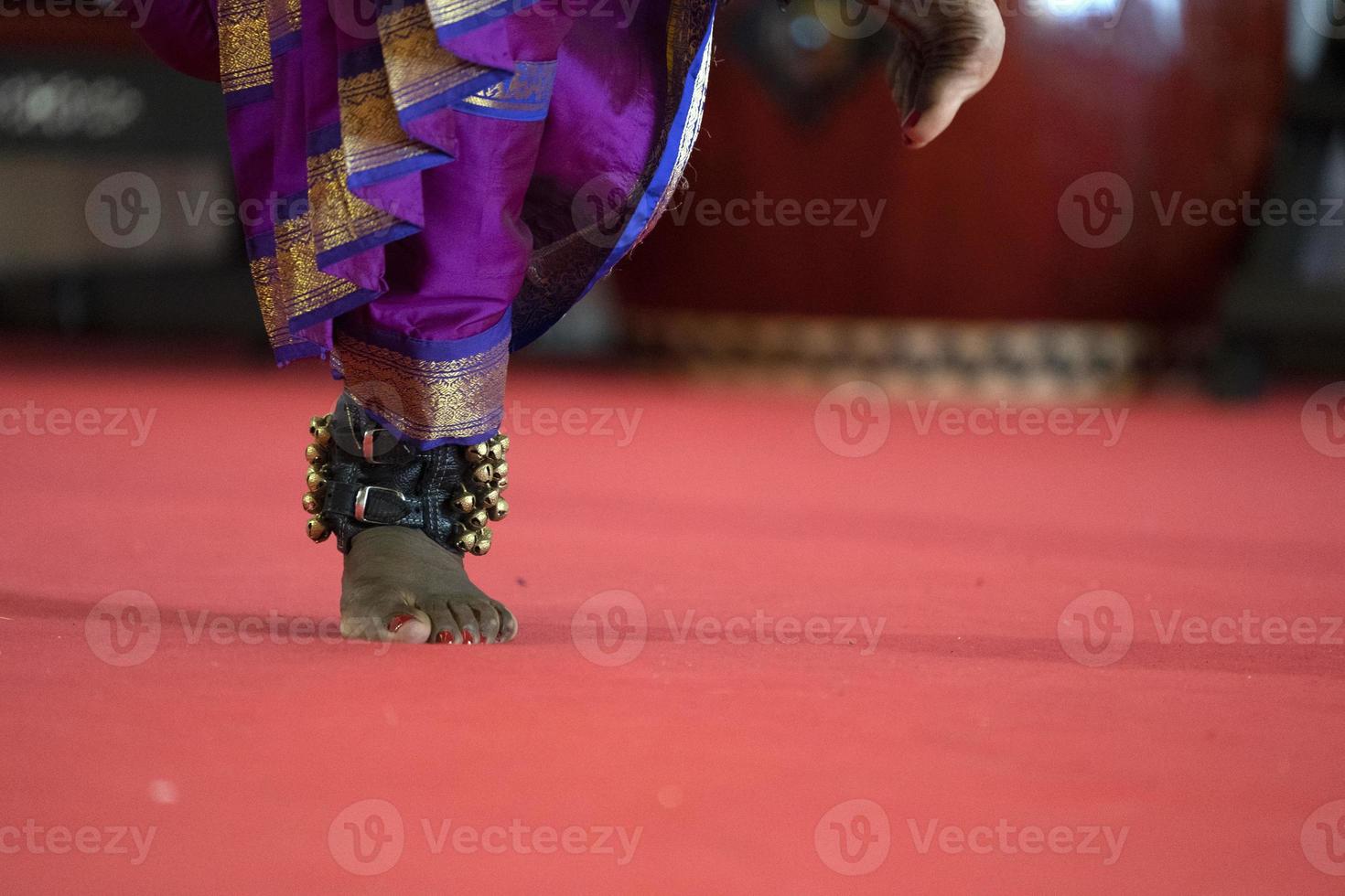 India traditional dance foot detail photo