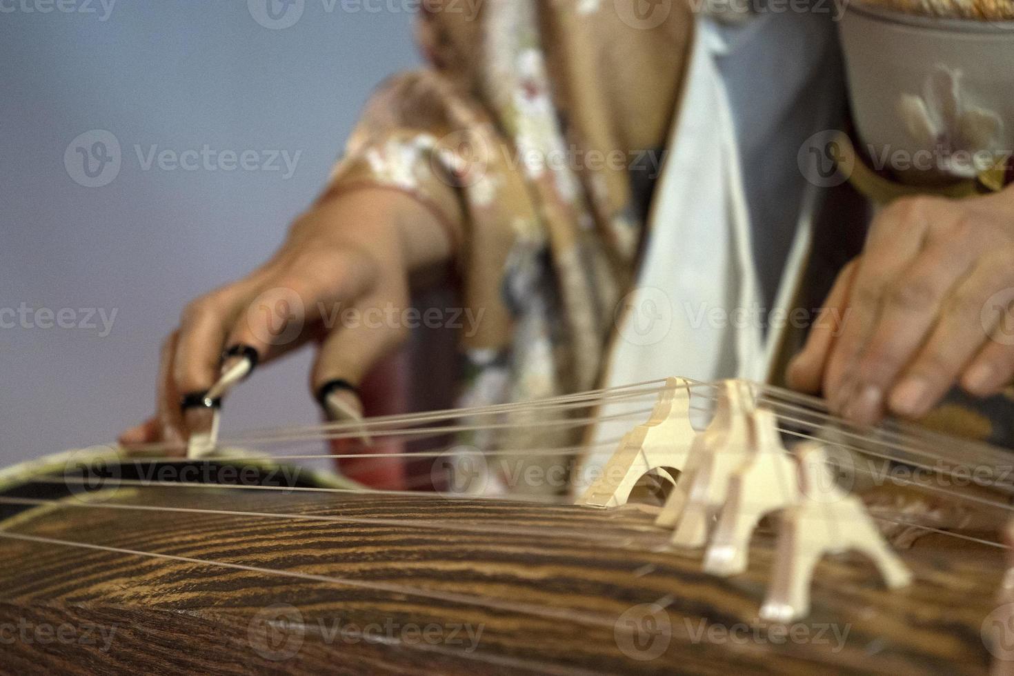 Koto japanese harp photo