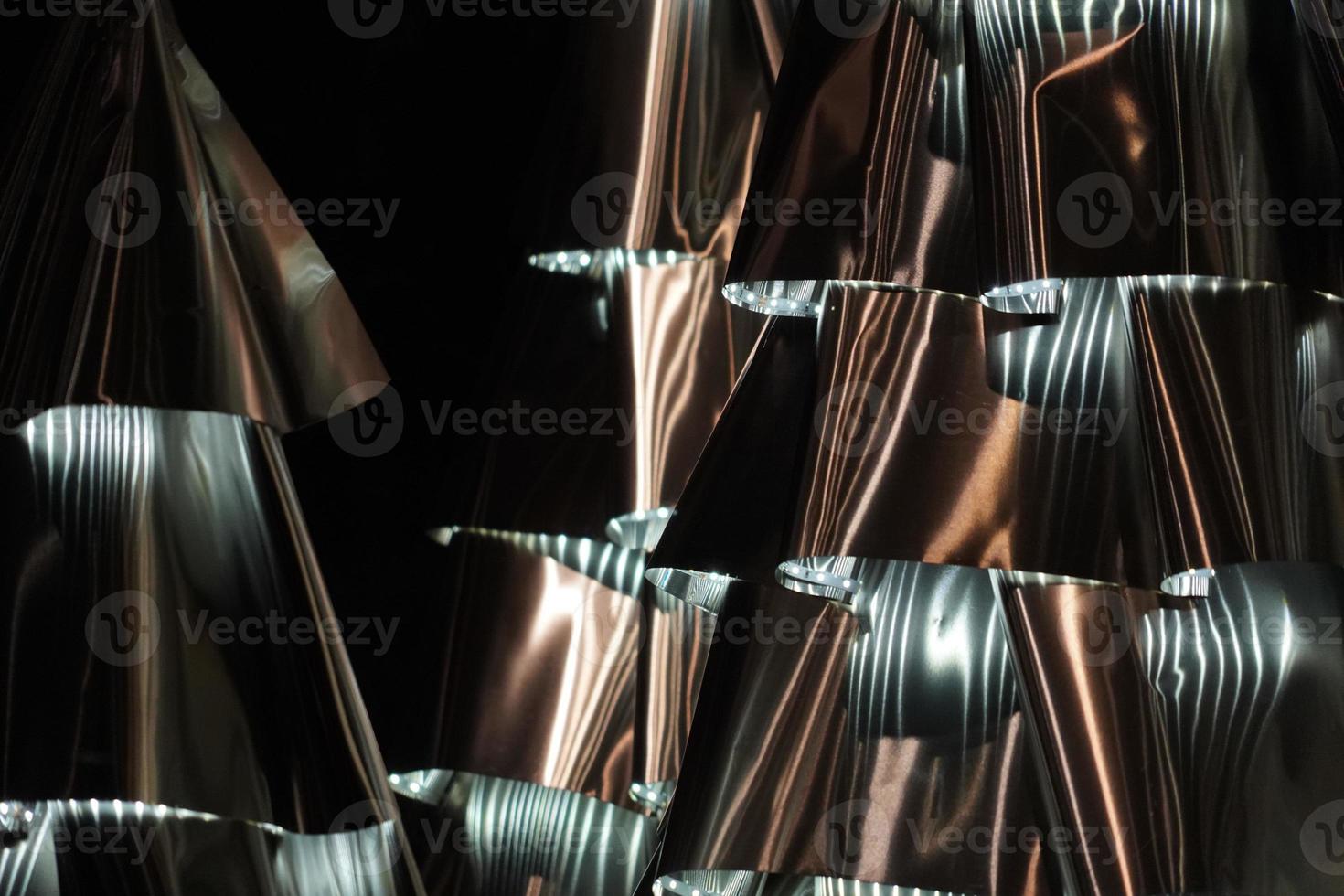 metallic tree abstract background photo