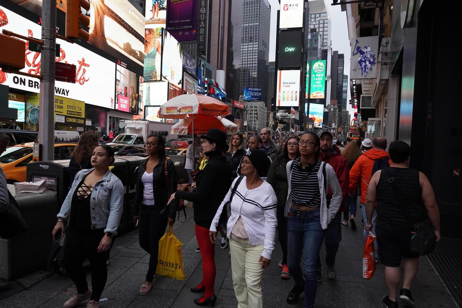 NEW YORK, USA - MAY 25 2018 - Times square full of people photo