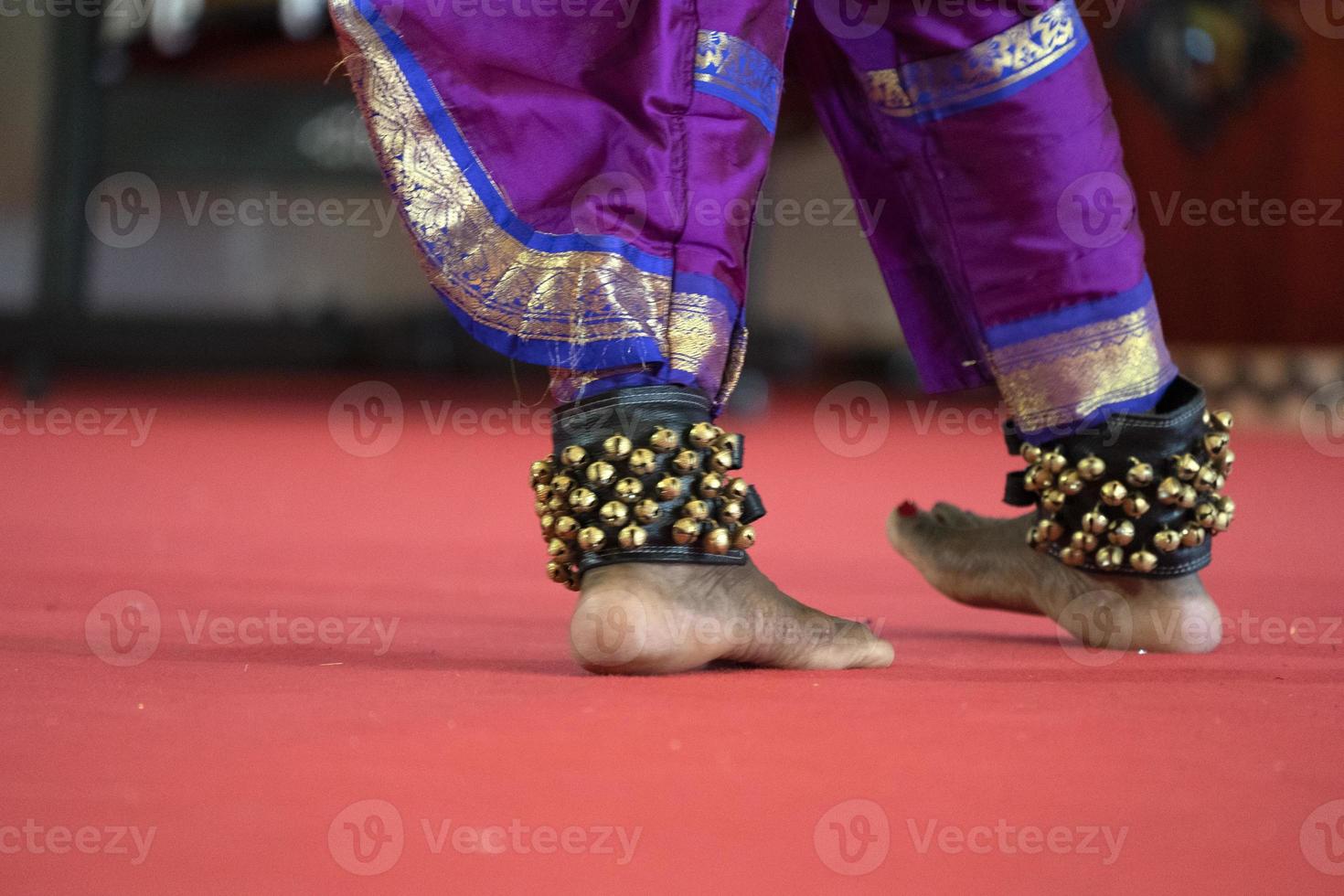 India traditional dance foot detail photo