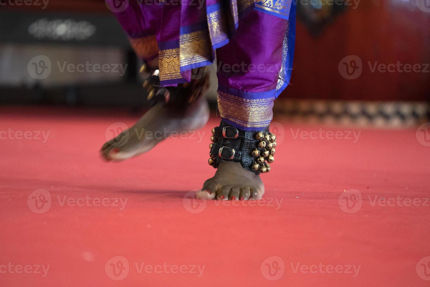 India traditional dance foot detail photo