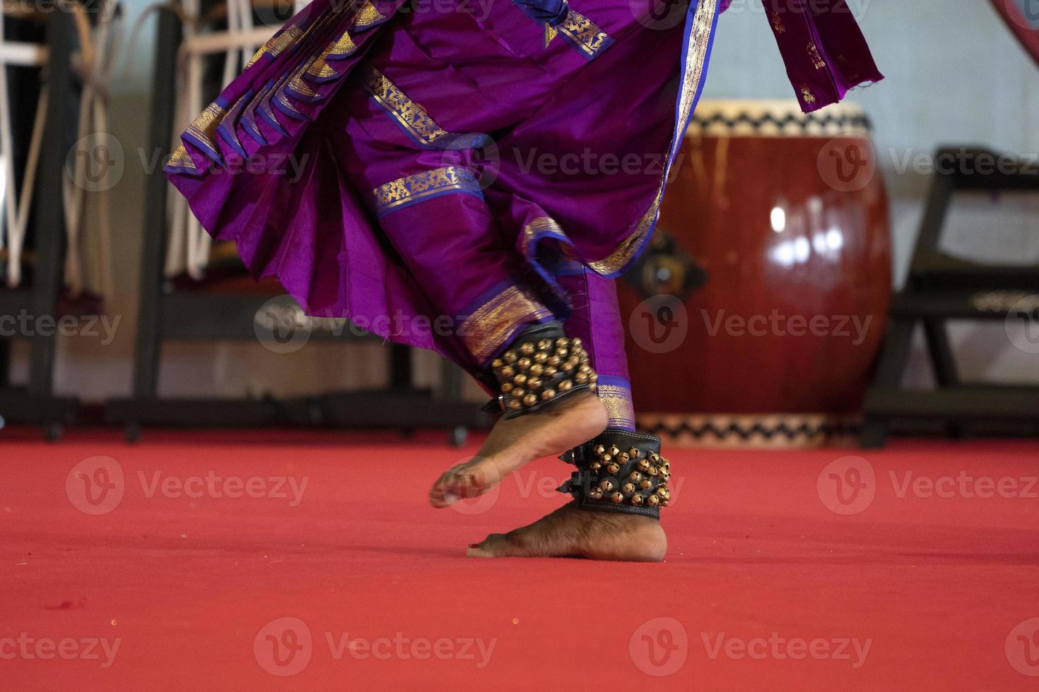 India traditional dance foot detail photo