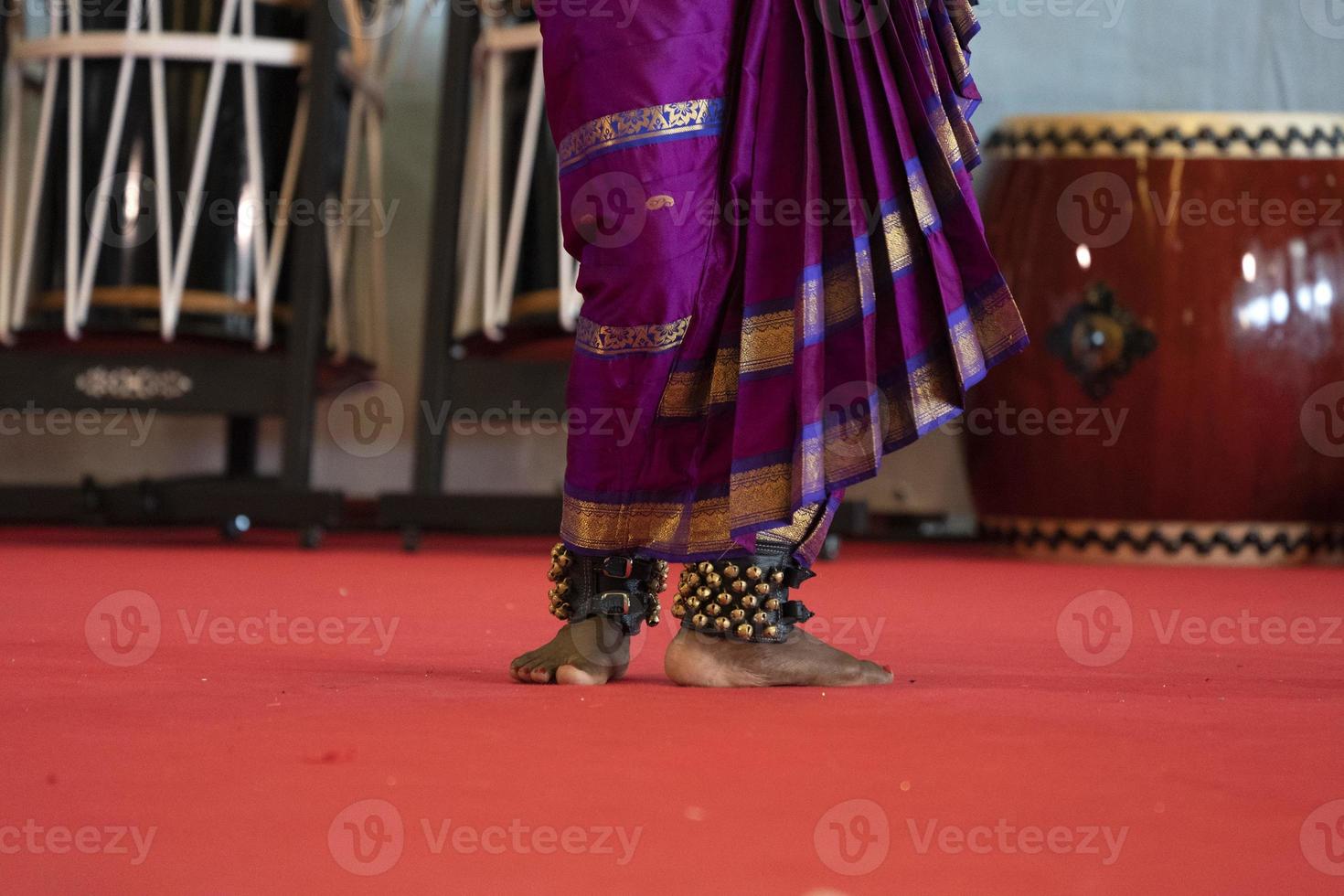 India traditional dance foot detail photo