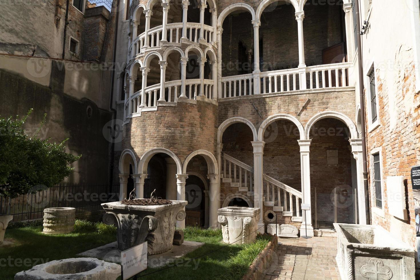 Contarini del Bovolo palace venice stairway photo