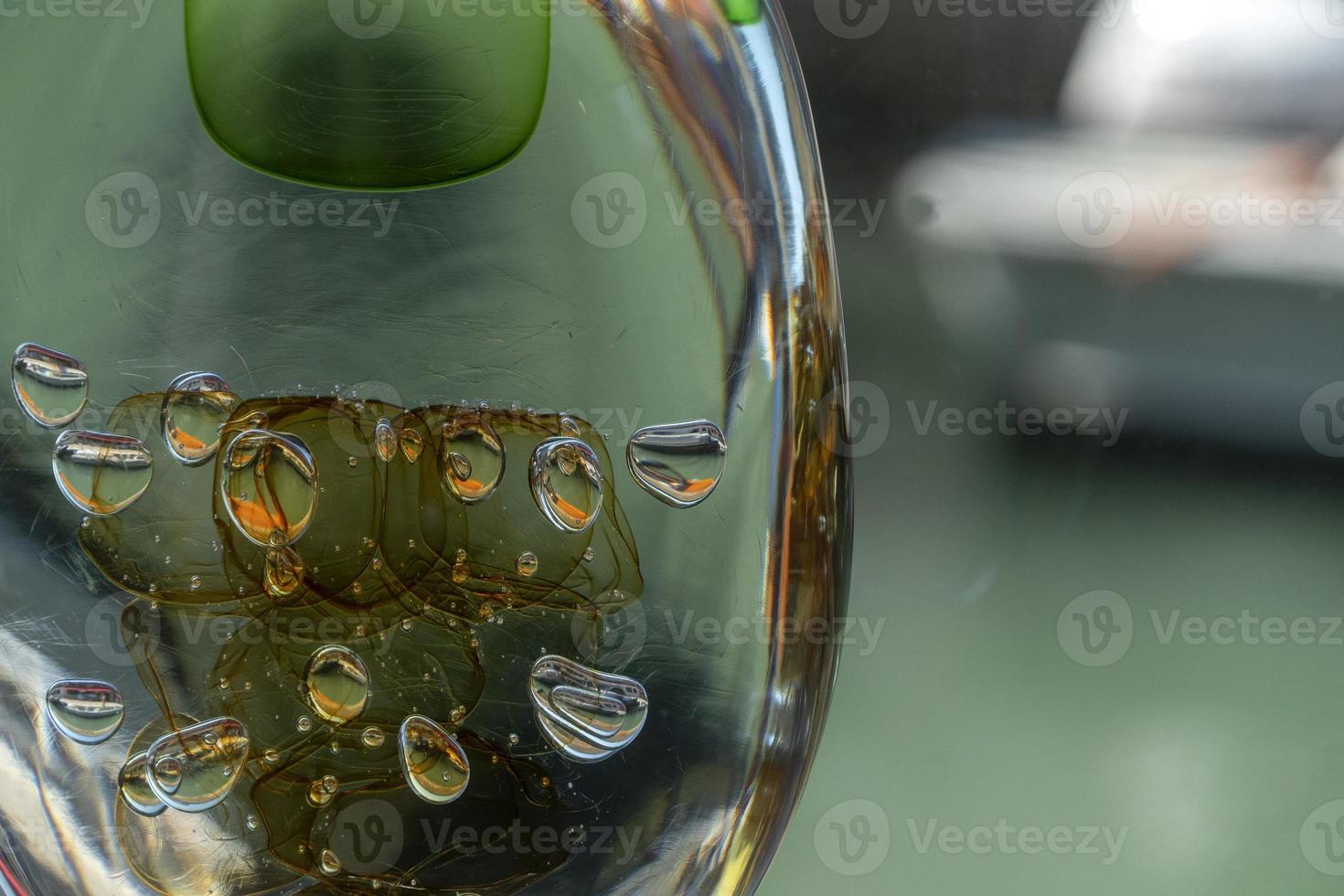 detalle de primer plano de cristal de murano foto