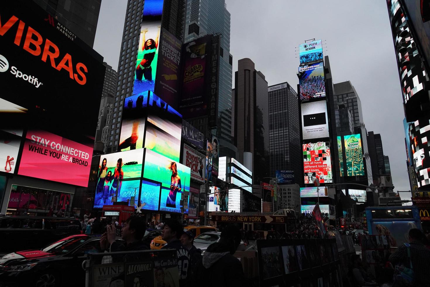 NEW YORK, USA - MAY 25 2018 - Times square full of people photo
