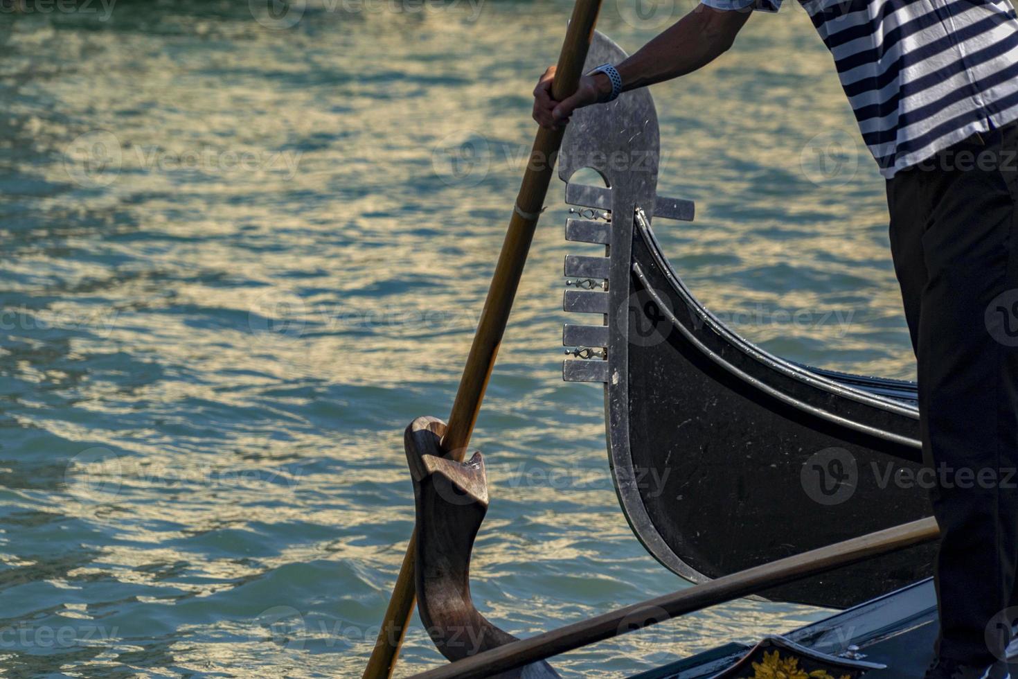 VENICE, ITALY - SEPTEMBER 15 2019 - Gondola ride in Venice photo