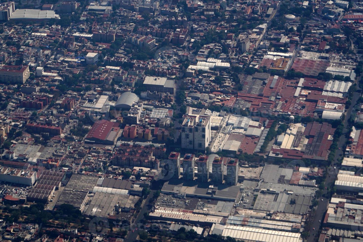 mexico city aerial view cityscape panorama photo