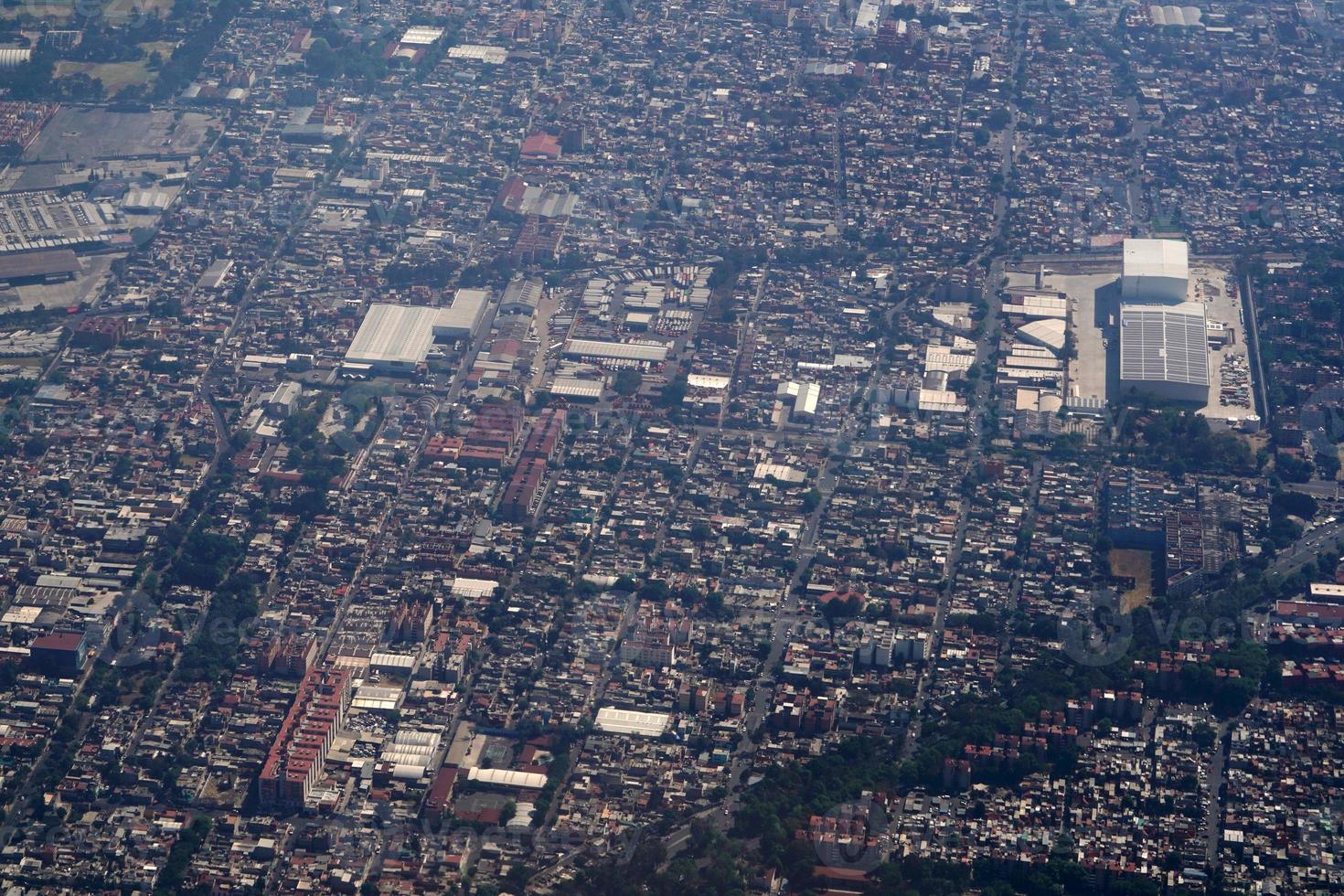 mexico city aerial view cityscape panorama photo