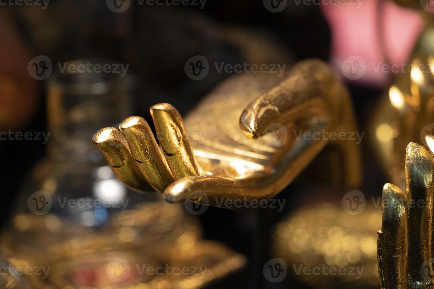 Buddah golden hand photo