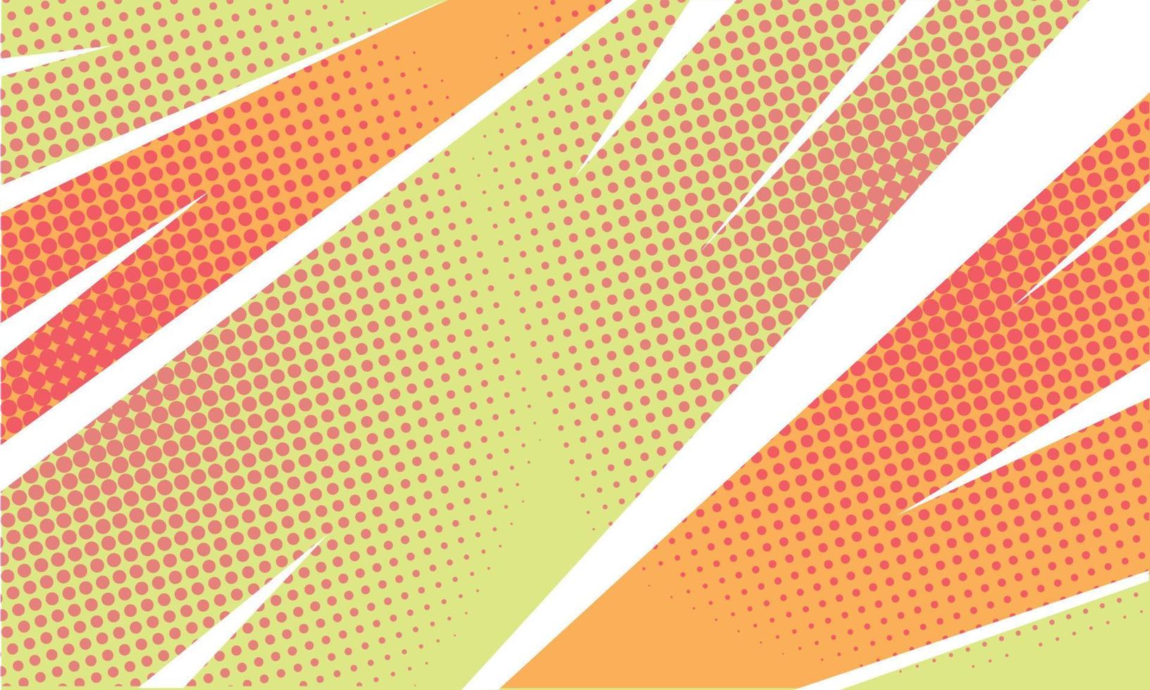 Orange Flat with Halftone Elements Background vector