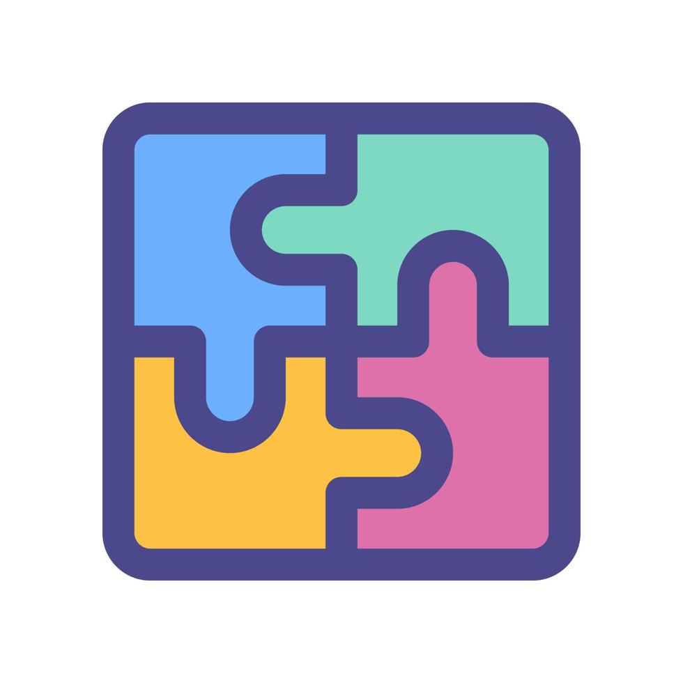 puzzle icon for your website, mobile, presentation, and logo design. vector