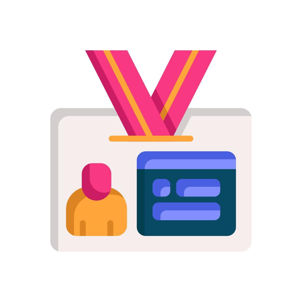 icono de tarjeta de identificación para su sitio web, móvil, presentación y diseño de logotipo. vector