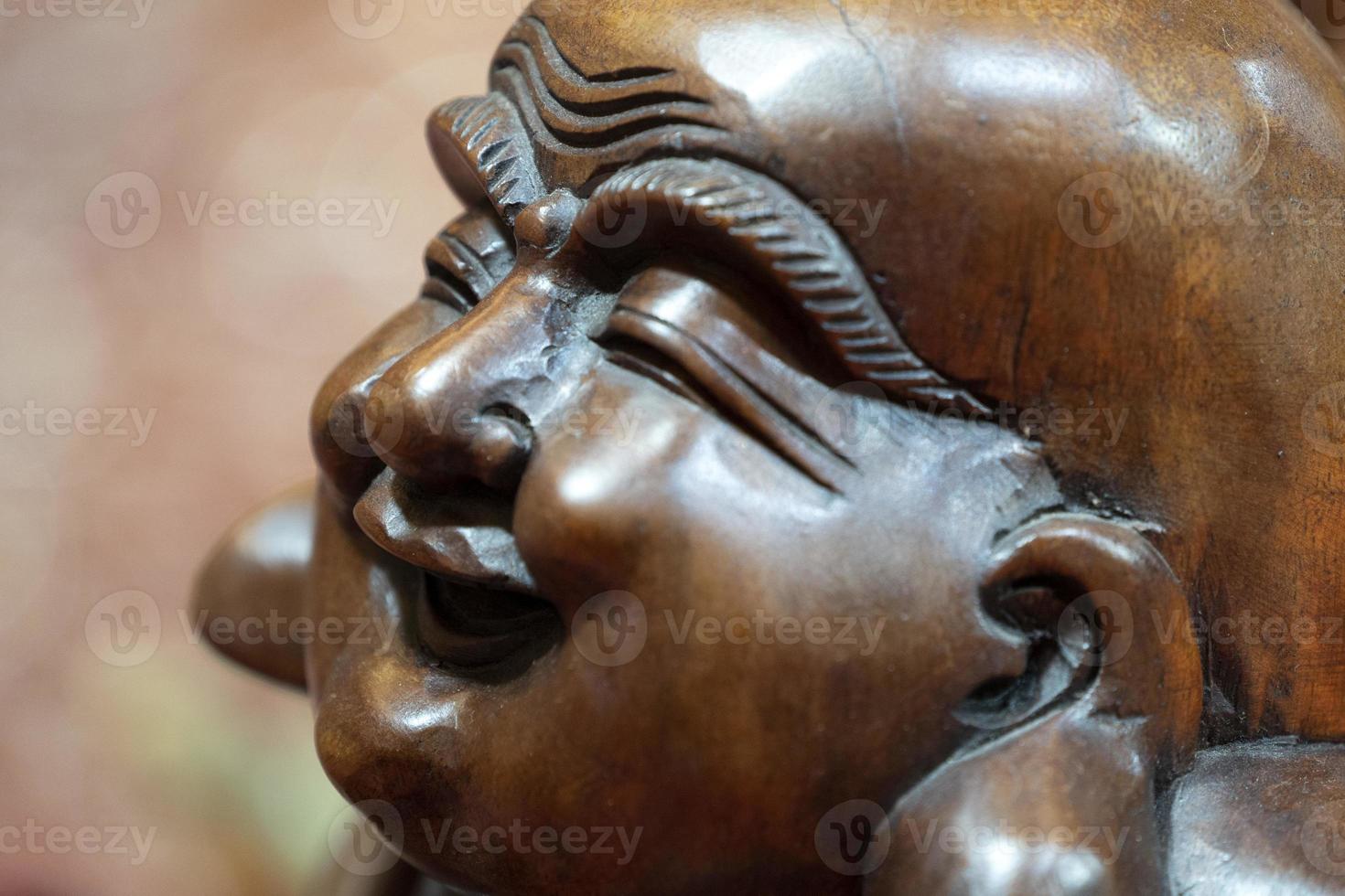 Japanese Buddah statue isolated close up photo