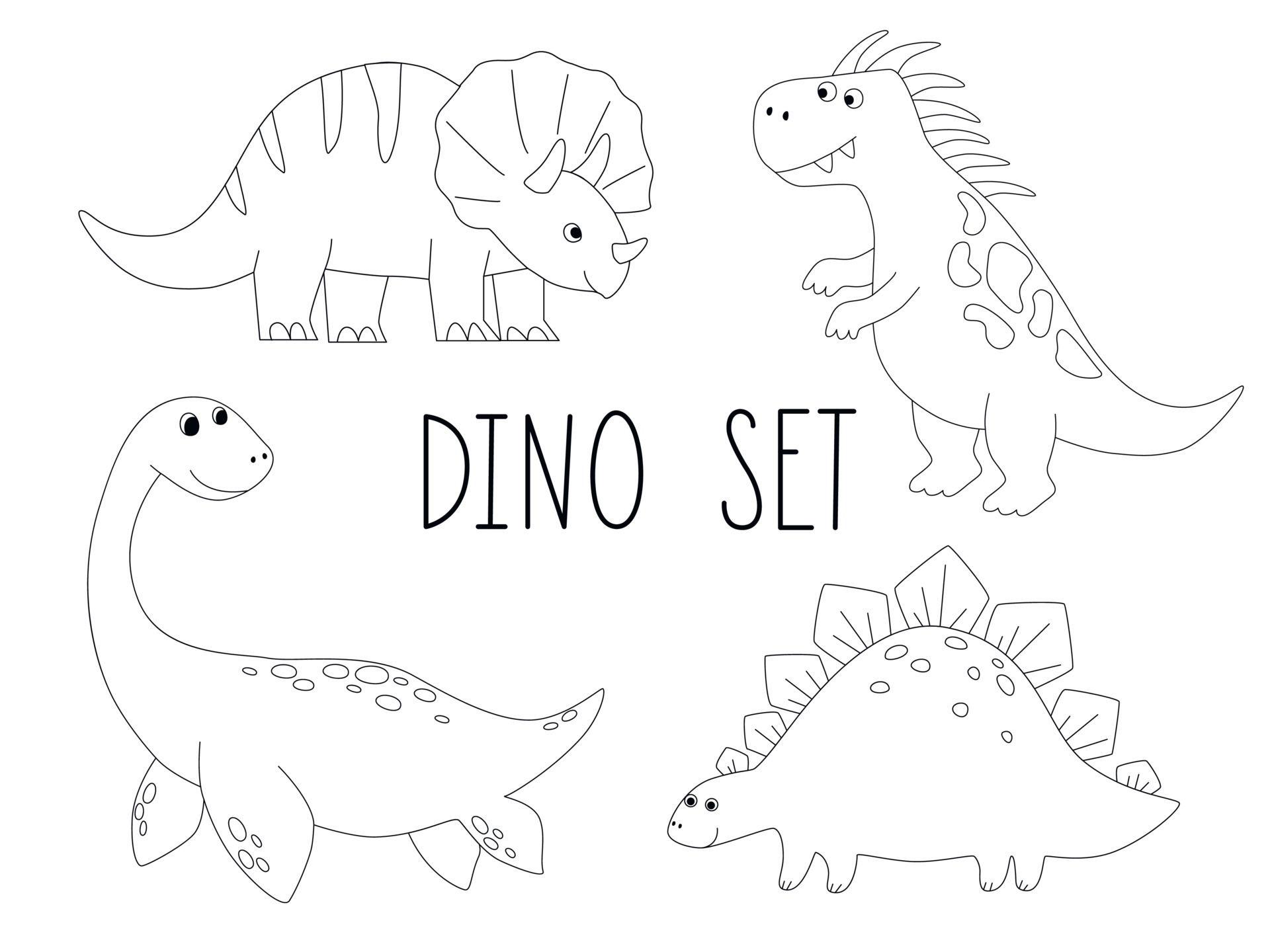 Dinosaur Outline Printable