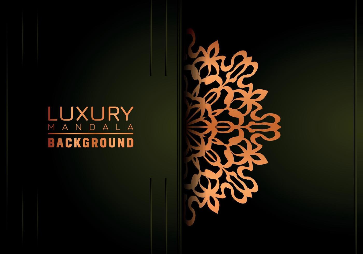 Luxury ornamental mandala background, arabesque style vector