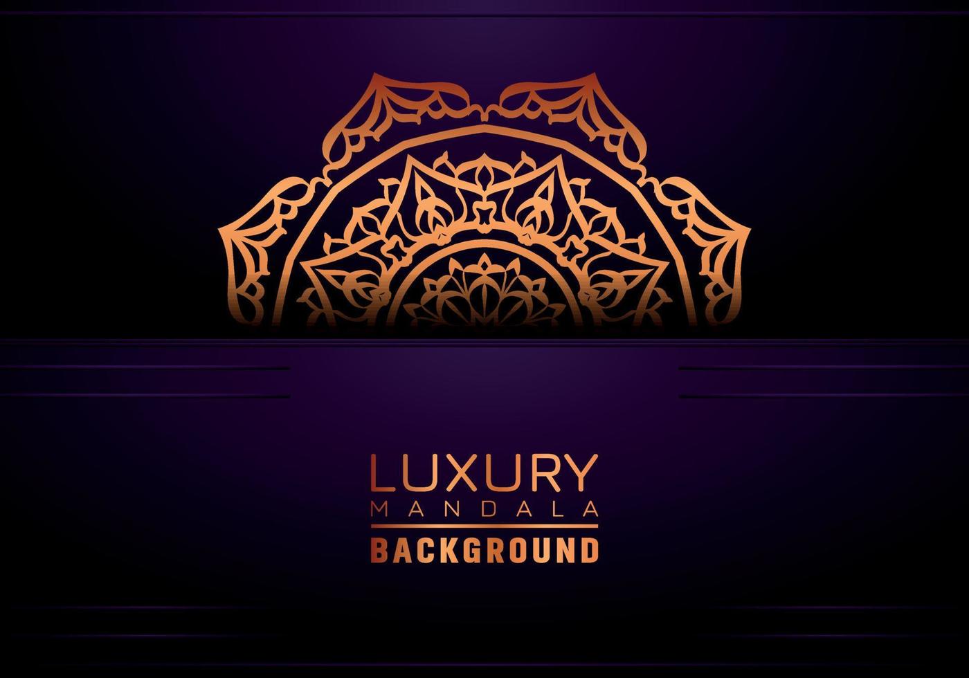 Luxury ornamental mandala background, arabesque style vector