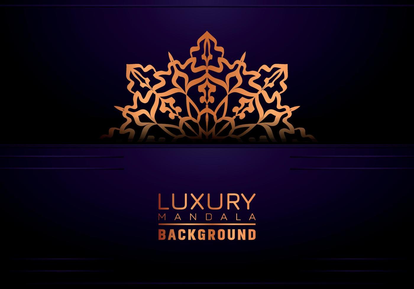 Luxury ornamental mandala background, arabesque style vector