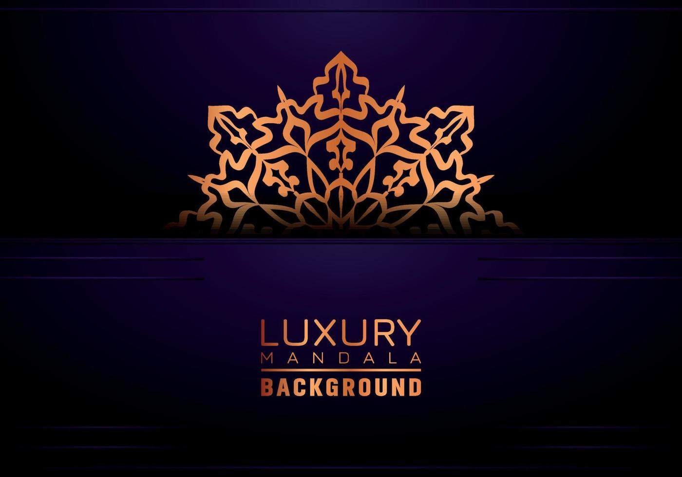 Luxury ornamental mandala background, arabesque style vector