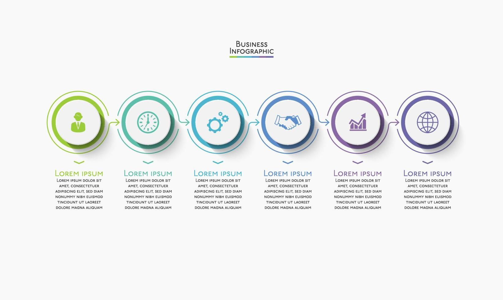 Business data visualization. timeline infographic icons designed for abstract background template vector