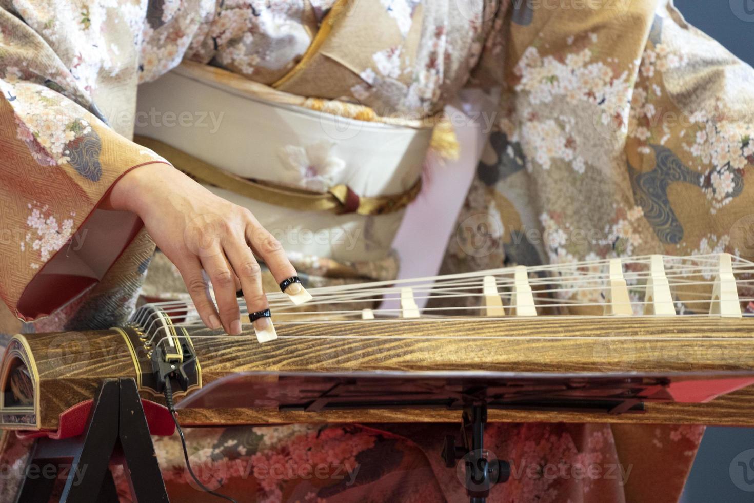 Koto japanese harp photo