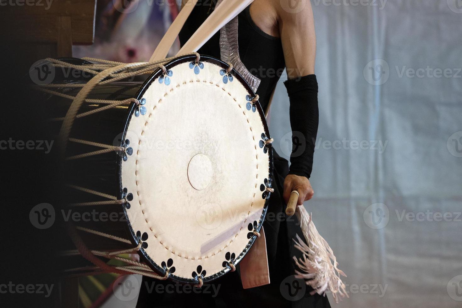 Japanese drummer in action photo