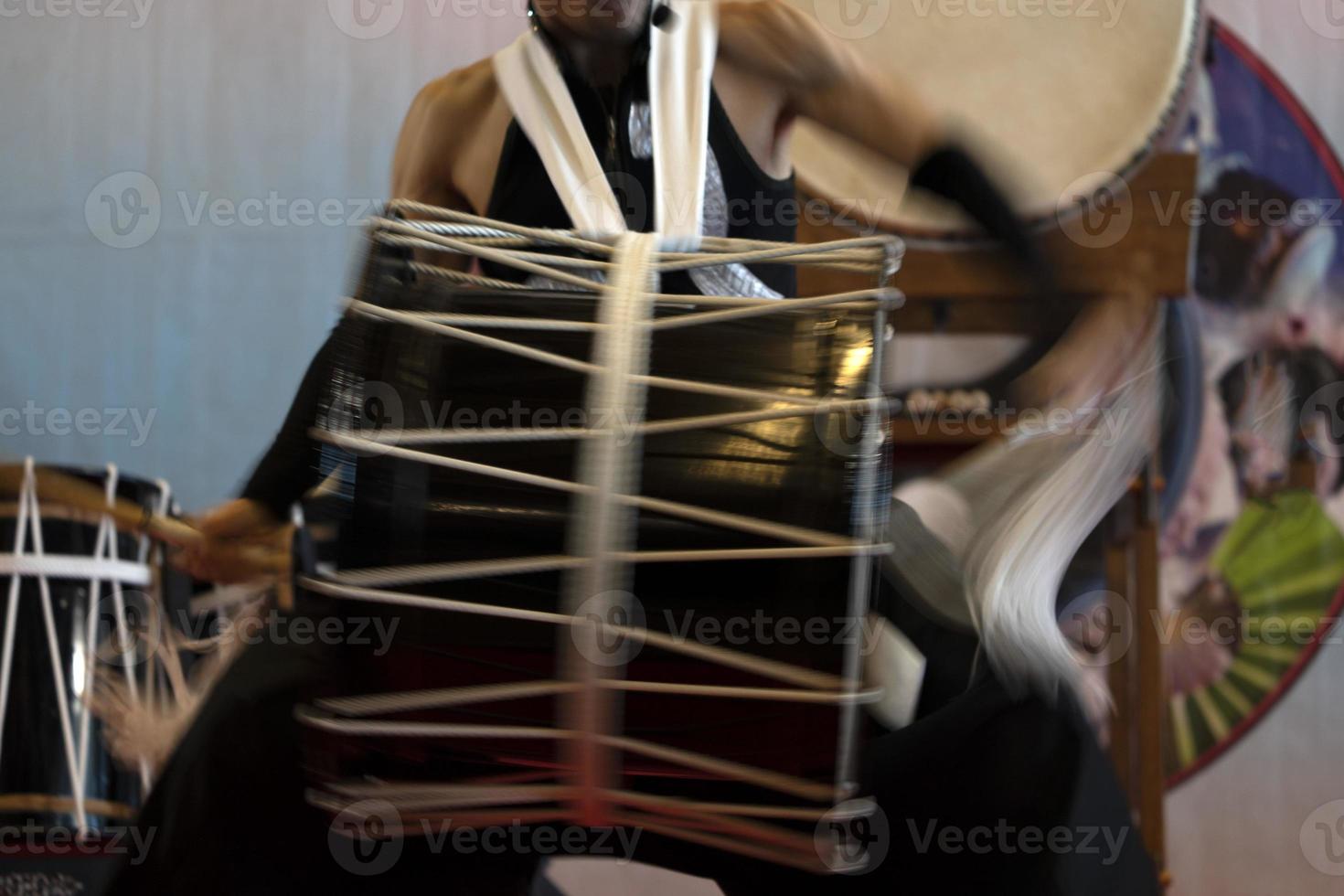 Japanese drummer in action photo