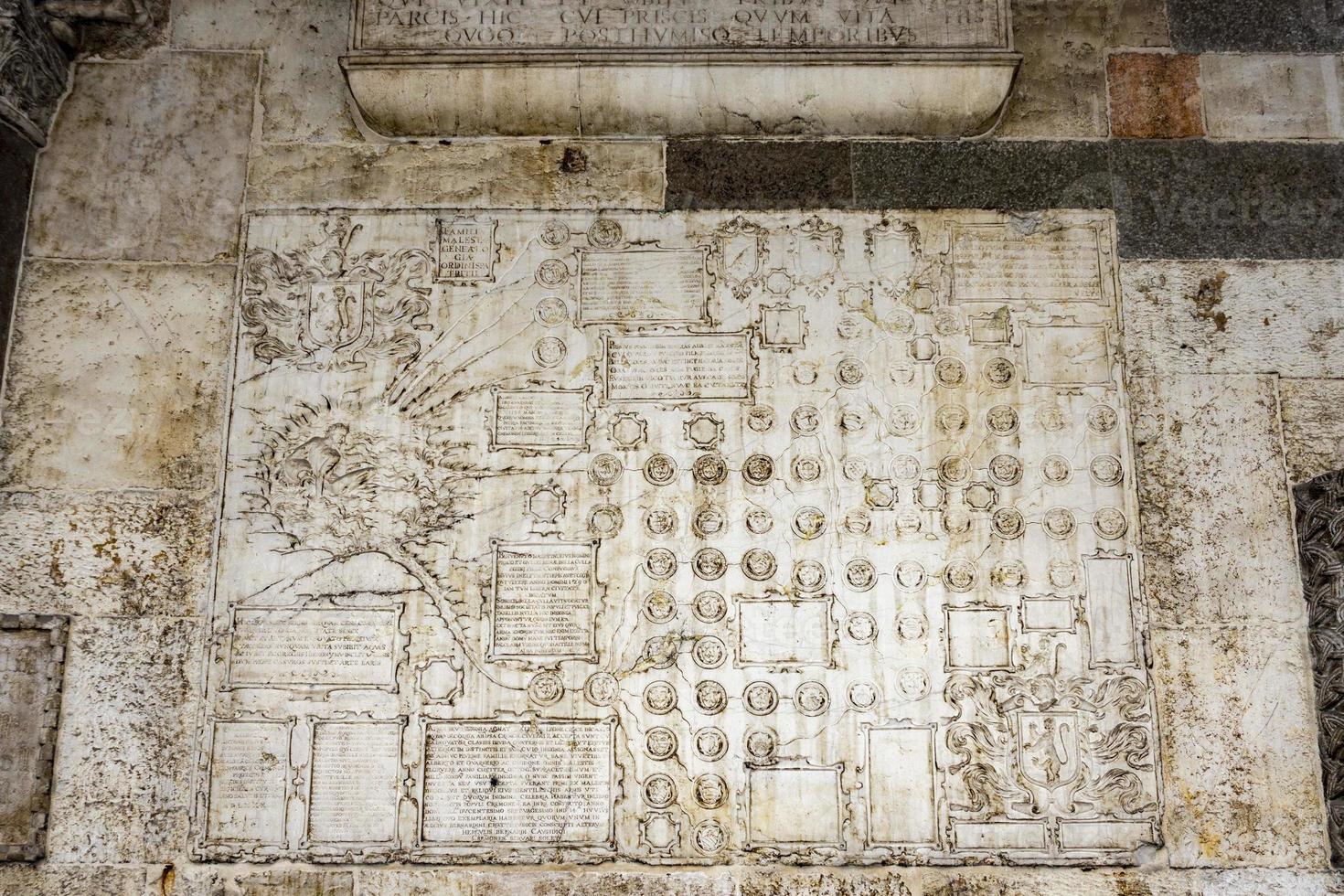 Cremona gothic dome bas relief photo