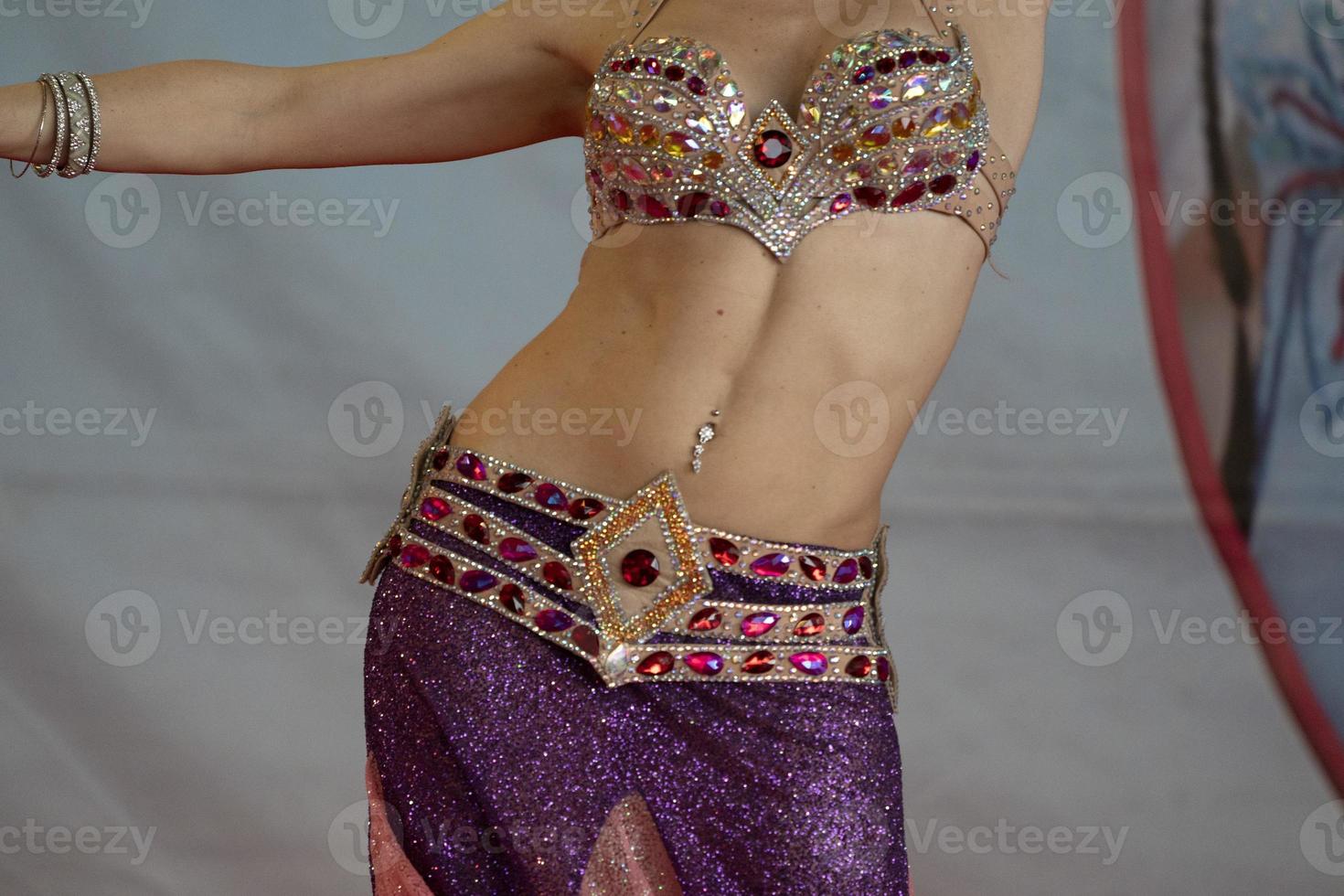 Oriental belly dancer beutiful move photo