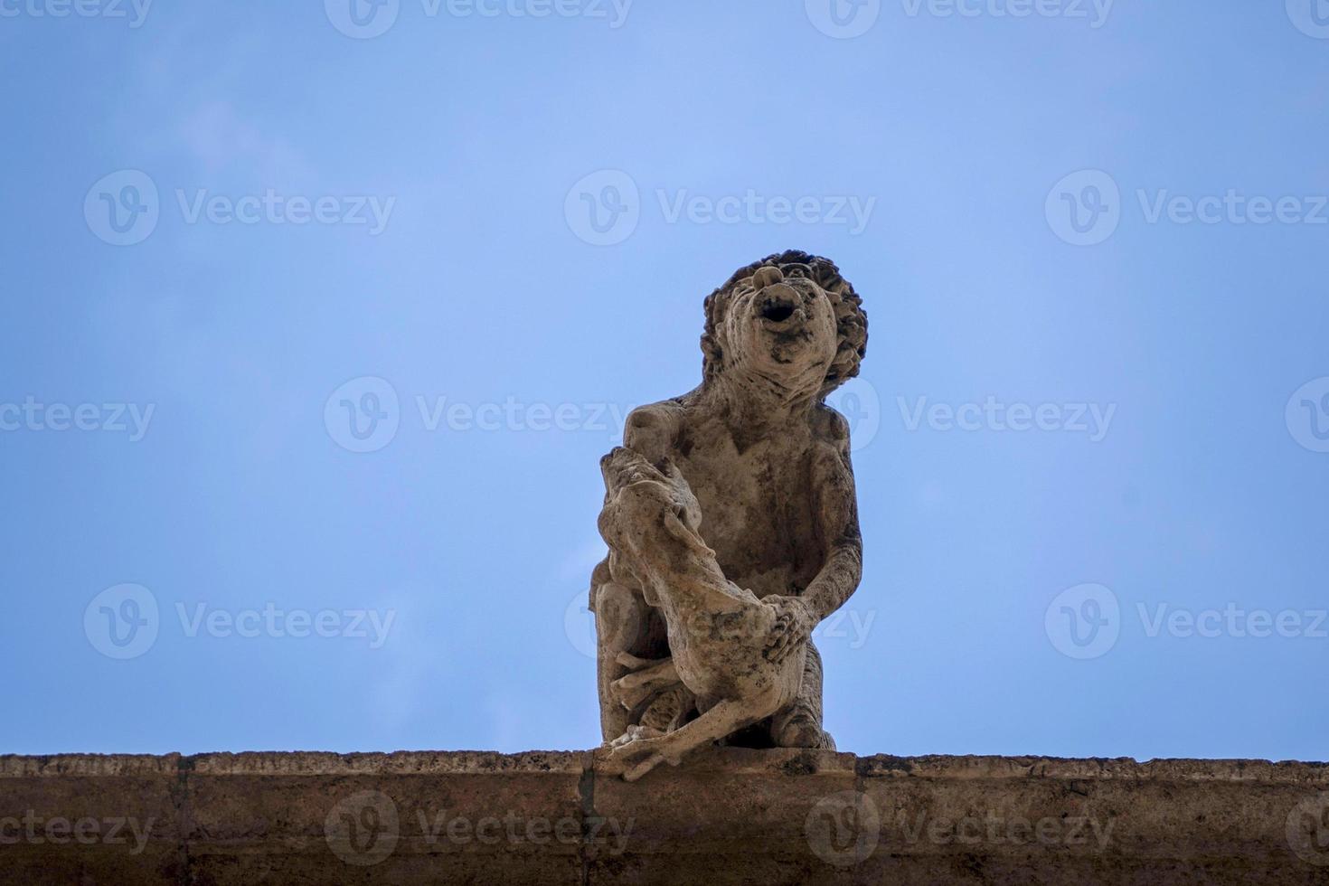 Valencia Silk Exchange Market building Lonja de la Seda gargoyles photo