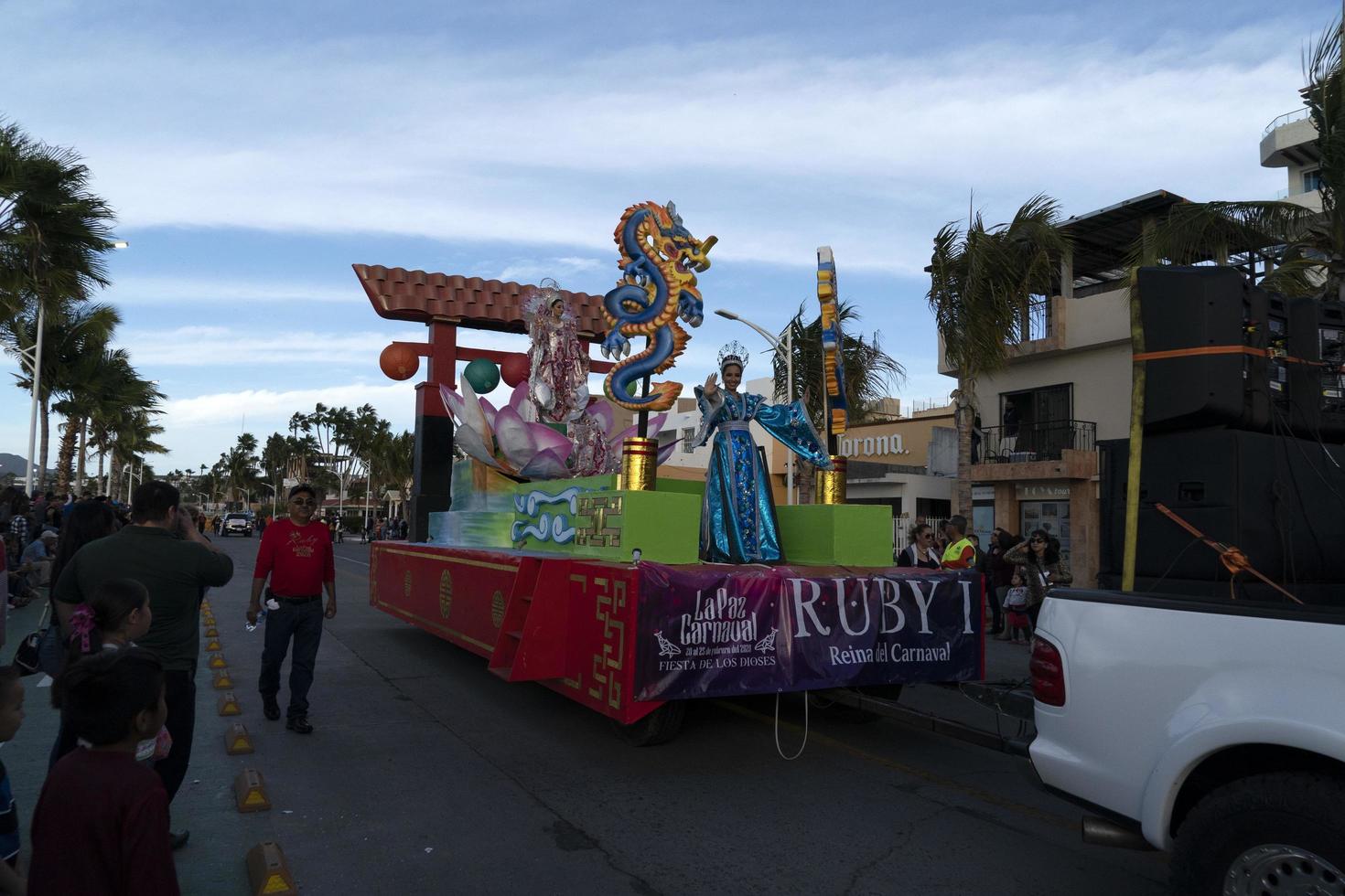 LA PAZ, MEXICO - FEBRUARY 22 2020 - Traditional Baja California Carnival photo