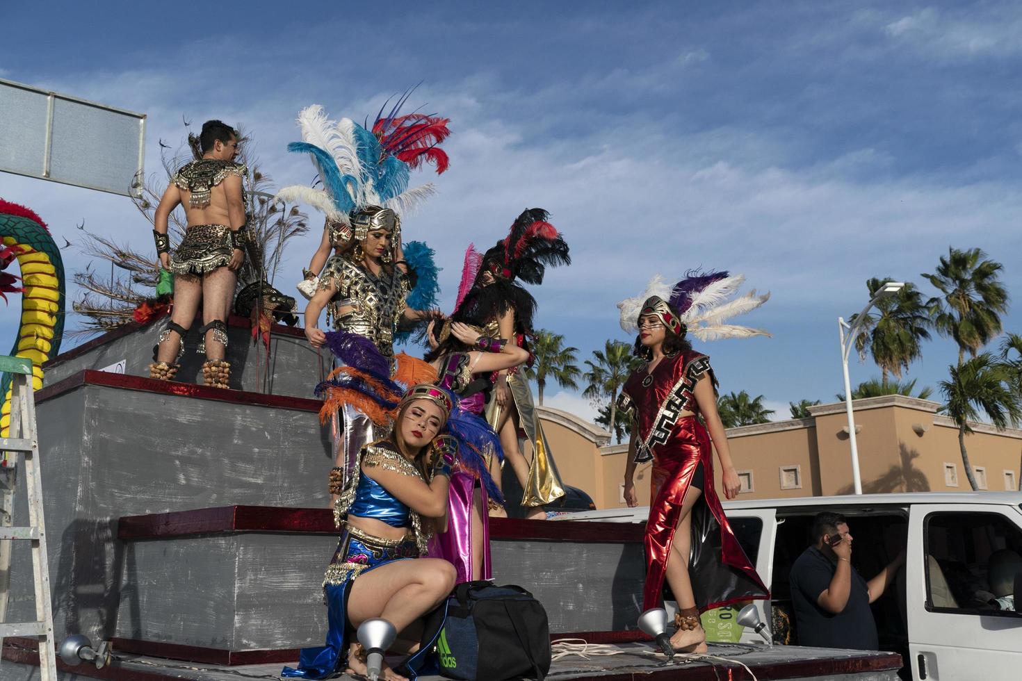 la paz, méxico - 22 de febrero de 2020 - carnaval tradicional de baja california foto
